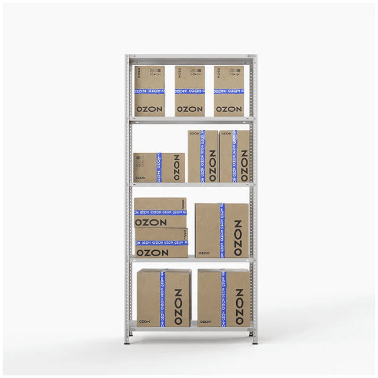 Стеллаж ПВЗ Озон 2000х1000х400 5 полок купить в Пскове