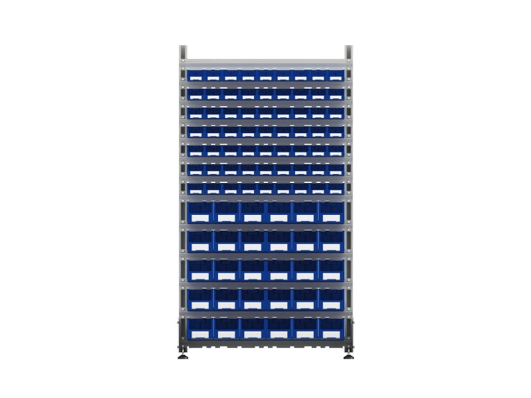 Стеллаж для пластиковых лотков SORTEX двухсторонний 1800x1000x800.04 купить в Пскове
