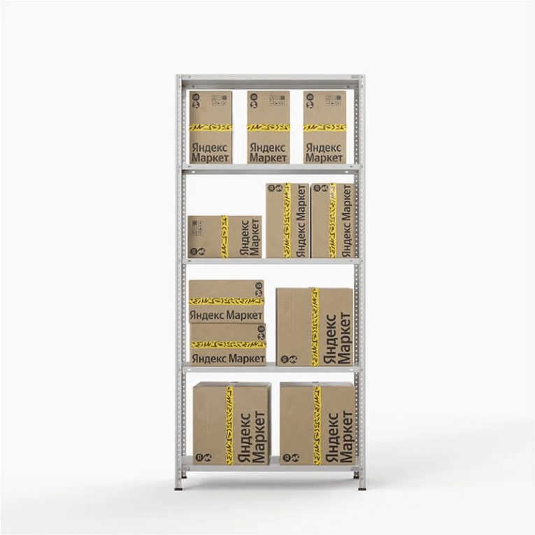 Стеллаж ПВЗ Яндекс Маркет 2000х1000х400 5 полок купить в Пскове Стеллаж ПВЗ Яндекс Маркет 2000х1000х400 5 полок купить в Пскове