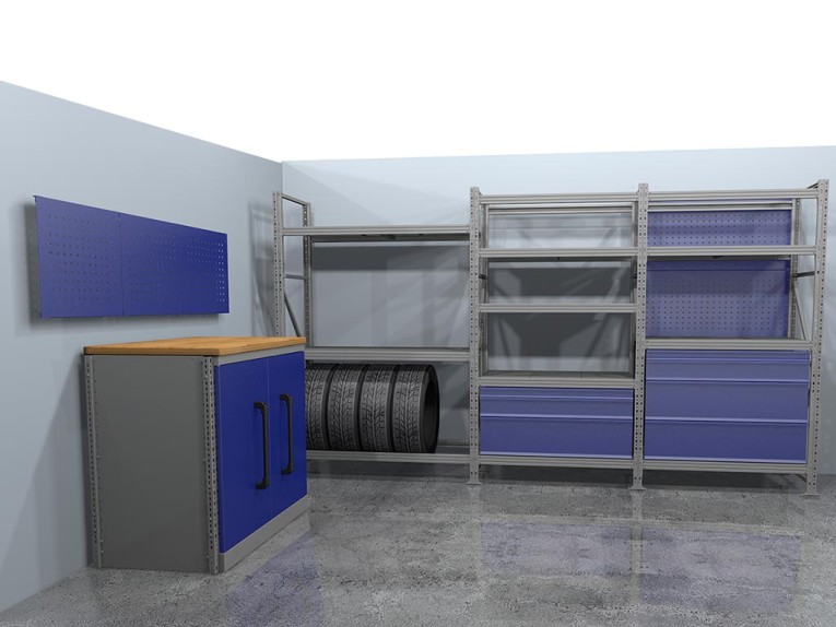 Стеллажная система хранения №1 Гараж купить в Пскове Стеллажная система хранения №1 Гараж купить в Пскове