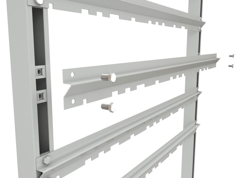 Стеллаж для пластиковых лотков SORTEX двухсторонний 1800x1000x800.06 купить в Пскове