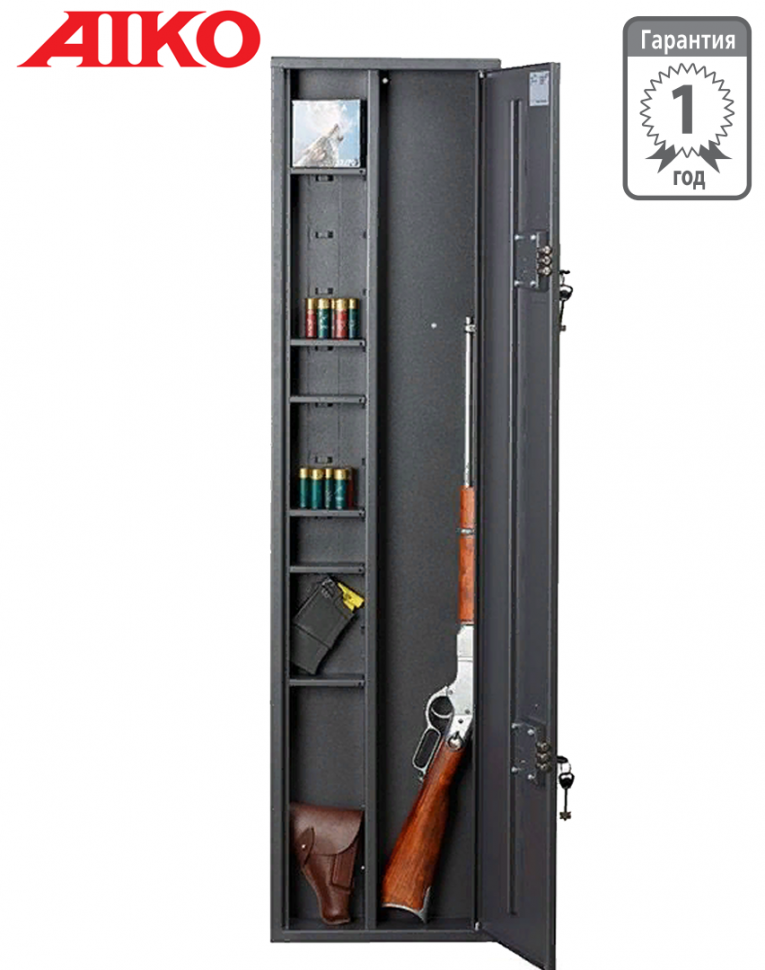 Узкий сейф для оружия Aiko Чирок 1409 (глубина 9 см) купить в Пскове