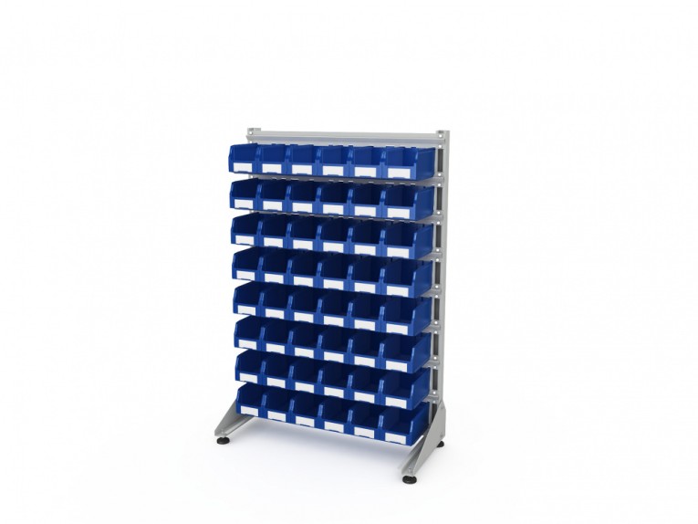 Стеллаж для пластиковых лотков SORTEX односторонний 1500x1000x450.02 купить в Пскове