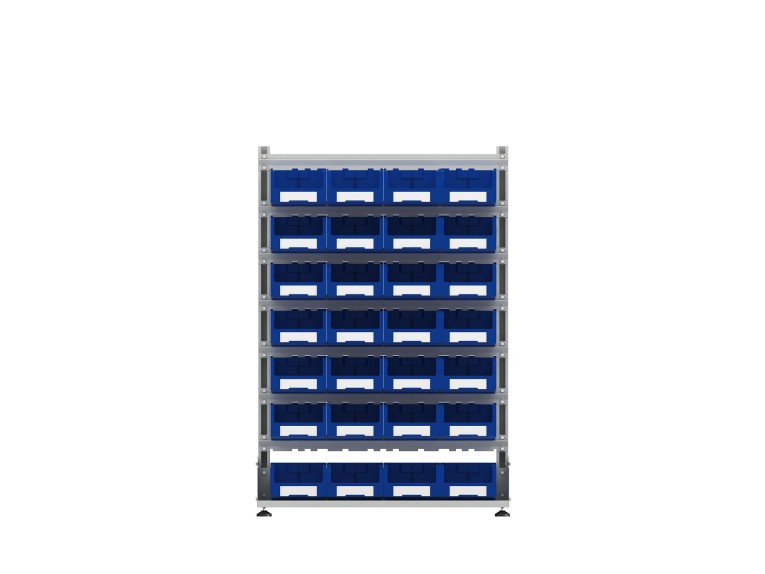 Стеллаж для пластиковых лотков SORTEX односторонний 1500x1000x450.03 купить в Пскове