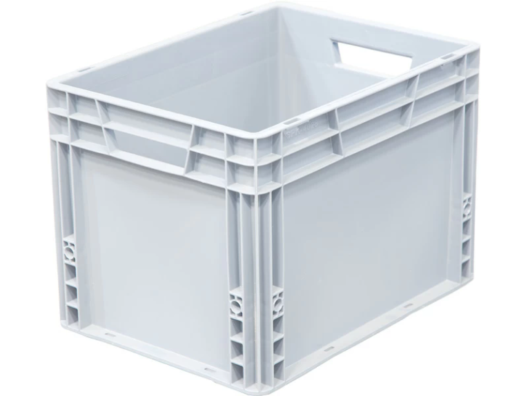 Ящик 400х300х270 сплошной, усиленное дно, цв. серый купить в Пскове