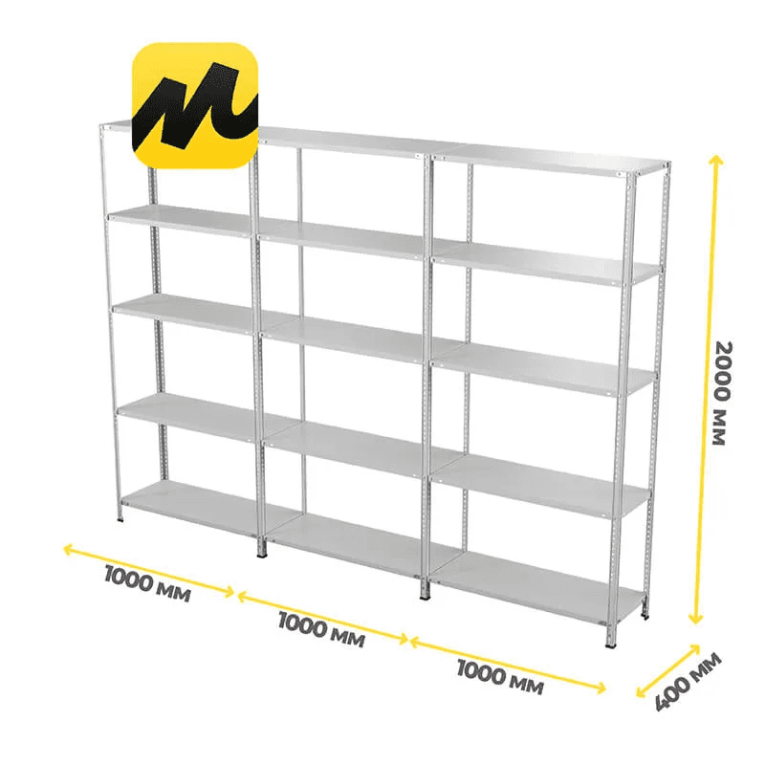 Стеллаж ПВЗ Яндекс Маркет 2000х3000х400 5 полок купить в Пскове