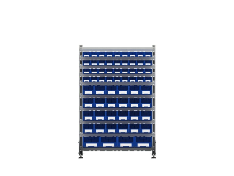 Стеллаж для пластиковых лотков SORTEX односторонний 1500x1000x450.05 купить в Пскове