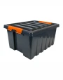 Контейнер особопрочный Rox Box PRO 36 (500х390х250 мм с крышкой и клипсами, антрацит)