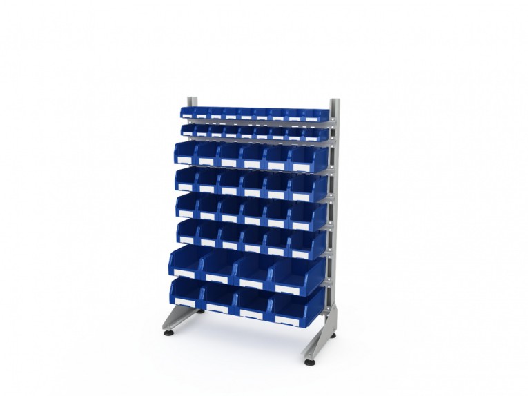 Стеллаж для пластиковых лотков SORTEX односторонний 1500x1000x450.06 купить в Пскове