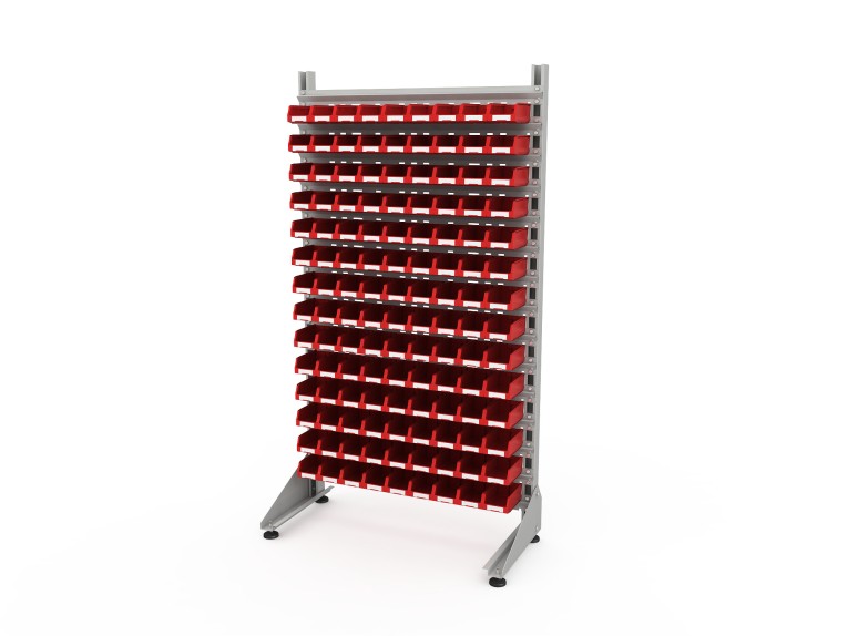 Стеллаж для пластиковых лотков SORTEX односторонний 1800x1000x450.01 купить в Пскове