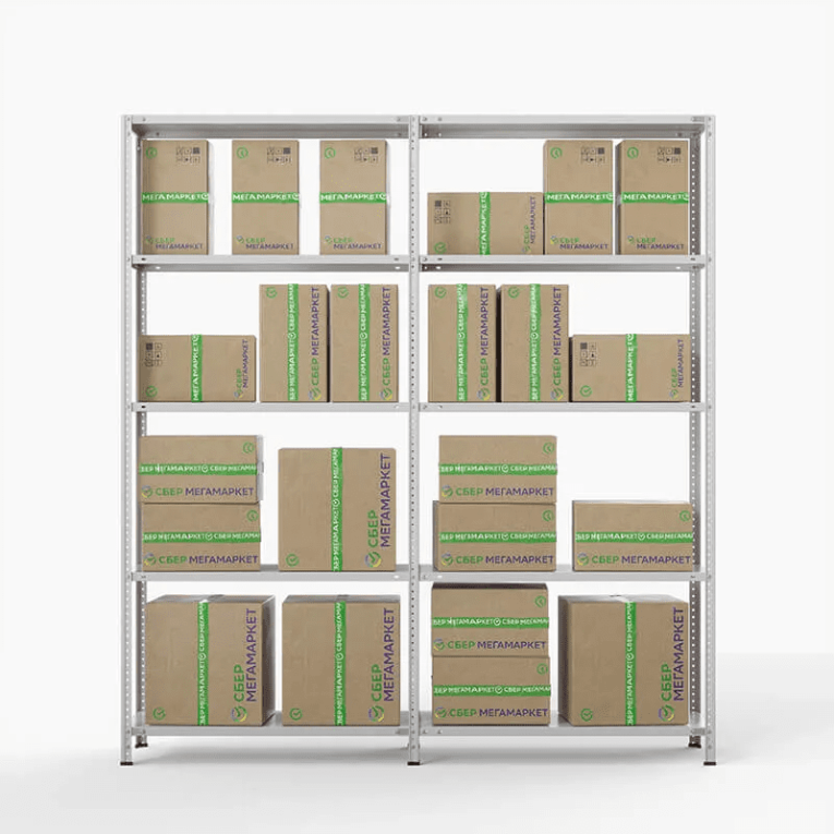 Стеллаж ПВЗ Сбер 2000х2000х400 5 полок купить в Пскове