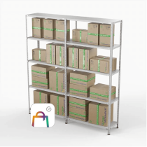 Стеллаж ПВЗ Сбер 2000х2000х400 5 полок