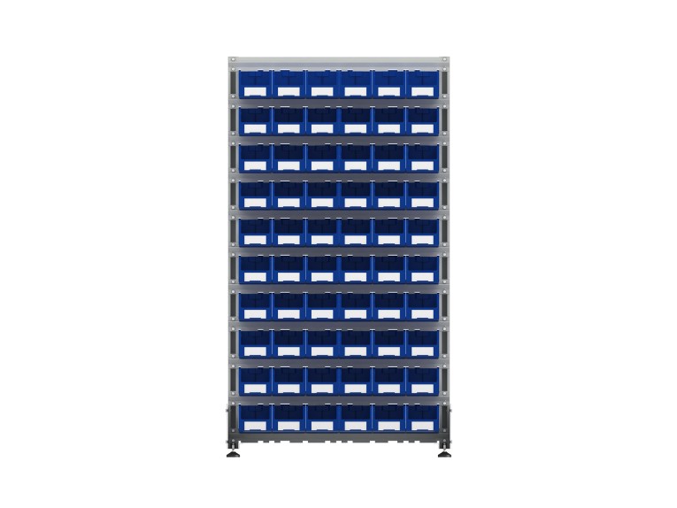 Стеллаж для пластиковых лотков SORTEX односторонний 1800x1000x450.02 купить в Пскове