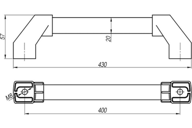 Ручка трубчатая СТ-4 АТ40020 купить в Пскове Ручка трубчатая СТ-4 АТ40020 купить в Пскове