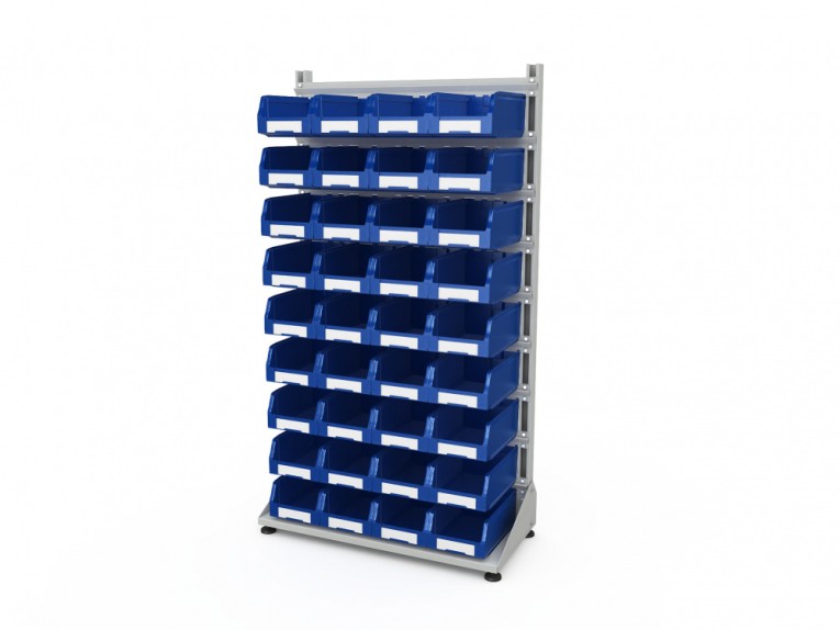 Стеллаж для пластиковых лотков SORTEX односторонний 1800x1000x450.03 купить в Пскове