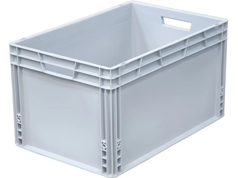 Ящик 600х400х320 сплошной, усиленное дно, цв. серый купить в Пскове Ящик 600х400х320 сплошной, усиленное дно, цв. серый купить в Пскове