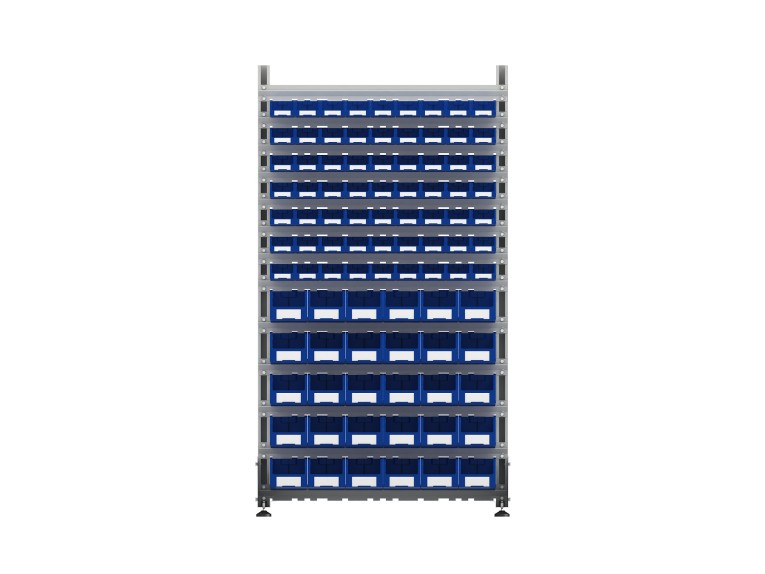 Стеллаж для пластиковых лотков SORTEX односторонний 1800x1000x450.04 купить в Пскове