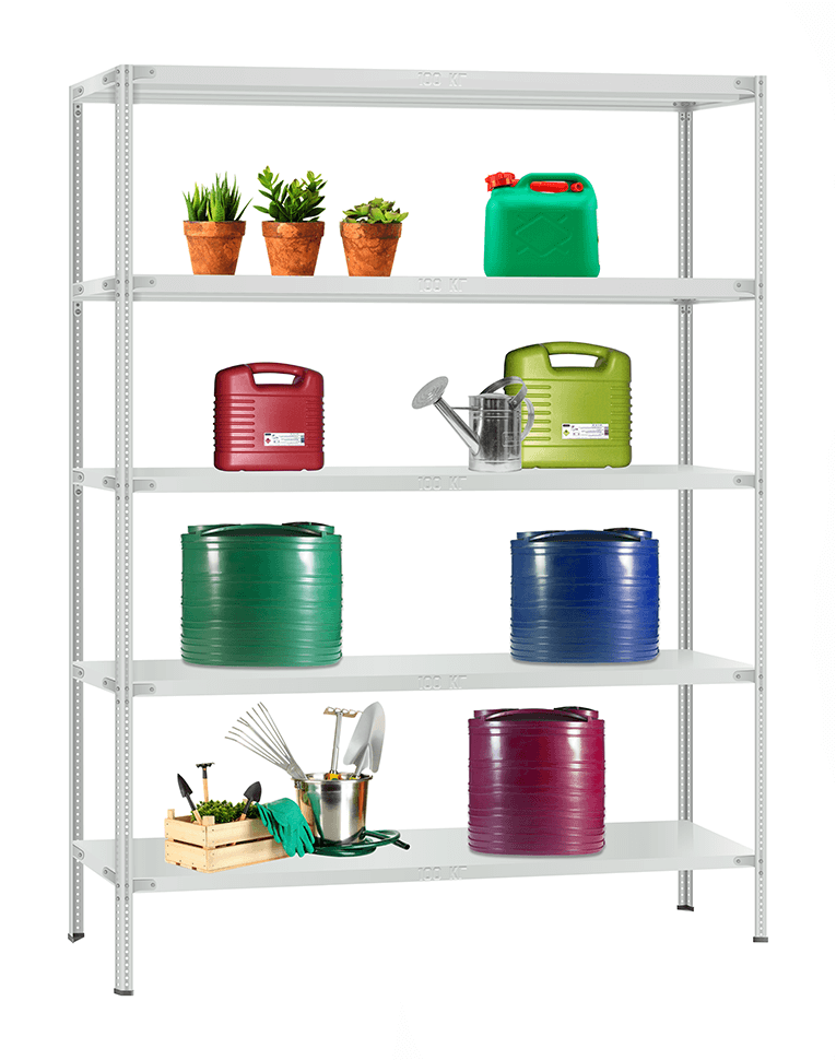 Стеллаж металлический Титан МС-900 2300x1000x600 5 полок купить в Пскове Стеллаж металлический Титан МС-900 2300x1000x600 5 полок купить в Пскове