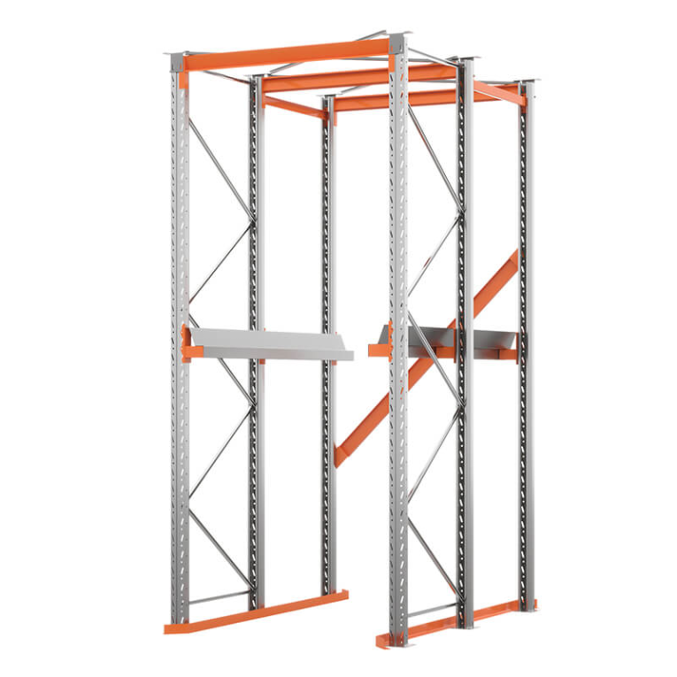 Стеллаж набивной паллетный (3000х1580х1800 мм), 1 линия, 2 яруса купить в Пскове