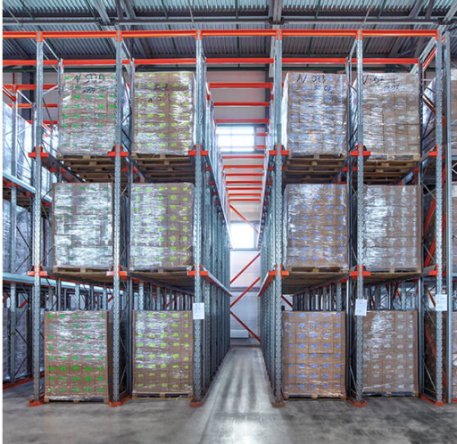 Стеллаж набивной паллетный (3000х1580х1800 мм), 1 линия, 2 яруса купить в Пскове