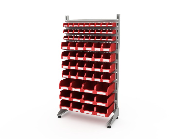 Стеллаж для пластиковых лотков SORTEX односторонний 1800x1000x450.05 купить в Пскове