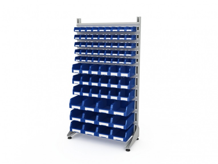 Стеллаж для пластиковых лотков SORTEX односторонний 1800x1000x450.06 купить в Пскове