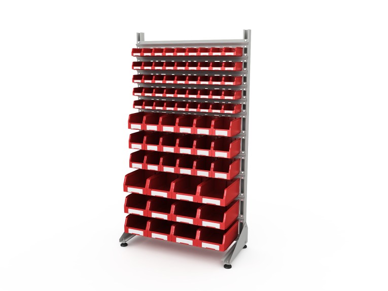 Стеллаж для пластиковых лотков SORTEX односторонний 1800x1000x450.06 купить в Пскове