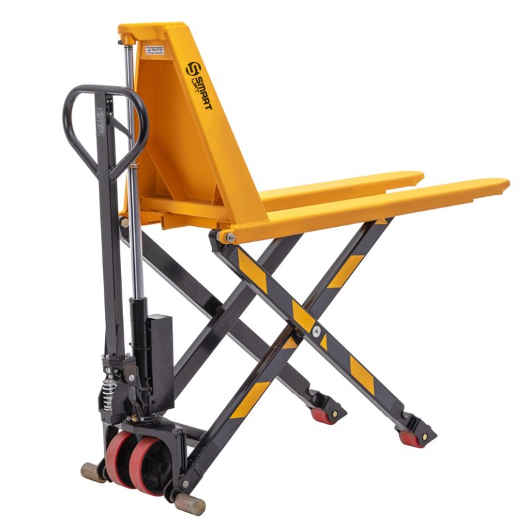 Гидравлическая тележка (рохля) SD-HL (HLT15, г/п 1500 кг, вилы 1150x550 мм, высокоподъемная 800 мм) SMARTLIFT (SMART) купить в Пскове