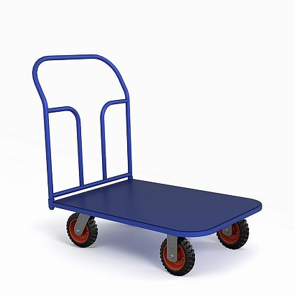 Тележка платформенная ТП 6 (г/п 550 кг, 1200x800 мм, колеса литая протекторная резина 200 мм) купить в Пскове Тележка платформенная ТП 6 (г/п 550 кг, 1200x800 мм, колеса литая протекторная резина 200 мм) купить в Пскове