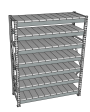 Стеллаж грузовой СГР 2000x900x500 7 полок (металл) Стеллаж грузовой СГР 2000x900x500 7 полок (металл)
