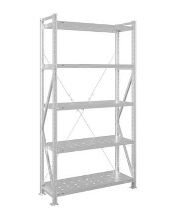 Стеллаж MS U 2500x1200x500 5 полок (400 кг, перф) купить в Пскове