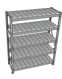Стеллаж грузовой СГР 3000x900x1000 5 полок (металл) Стеллаж грузовой СГР 3000x900x1000 5 полок (металл)