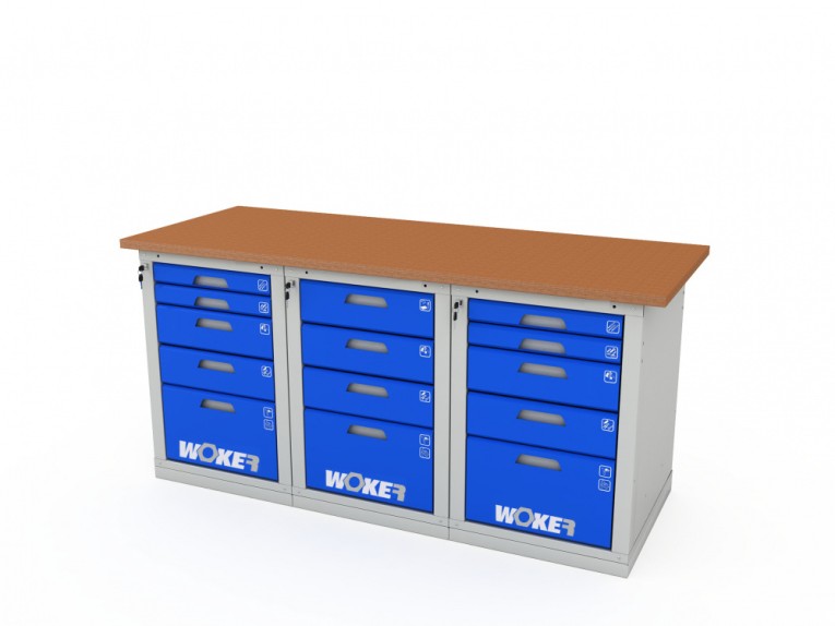 Верстак трехтумбовый WOKER PRO 3545.1800 купить в Пскове
