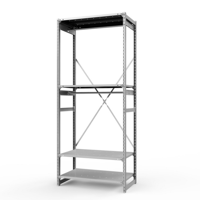 Стеллаж металлический ТСУ Универсал, 2500х1060х600 мм.Штанги: 2шт. Полки: металл усил. перф. 4 шт. купить в Пскове